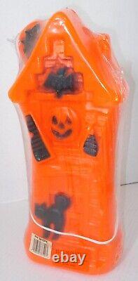 VINTAGE HAUNTED HOUSE HALLOWEEN BLOW MOLD 17 PLASTIC LIGHT UNUSED With CORD #1