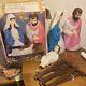 Vintage Mary, Joseph & Baby Jesus Nativity Blow Molds Empire With Box