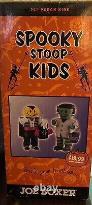 VINTAGE RARE! Halloween SPOOKY STOOP KIDs, RARE 24 JOE BOXER Porch Kids! NOS