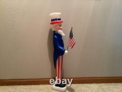 VINTAGE UNCLE SAM 1996 Union Products Don Featherstone 36 Patriotic Blow Mold
