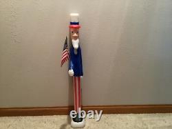 VINTAGE UNCLE SAM 1996 Union Products Don Featherstone 36 Patriotic Blow Mold