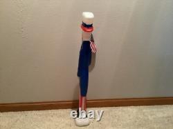 VINTAGE UNCLE SAM 1996 Union Products Don Featherstone 36 Patriotic Blow Mold