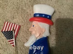VINTAGE UNCLE SAM 1996 Union Products Don Featherstone 36 Patriotic Blow Mold