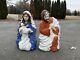 Vtg 28 Grand Venture Nativity Set Joseph Mary With Jesus Lighted Blow Mold