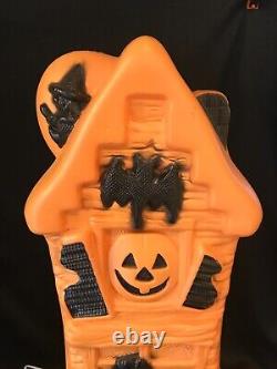 VTG 33 General Foam Plastics Halloween Haunted House Black Cat Blow Mold Works