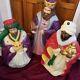 Vtg Blow Mold Nativity Set 3 Wise Men Usa