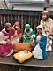 Vtg Blow Mold Plastic Christmas Nativity Scene Yard Decorations 7pc Lot Camel