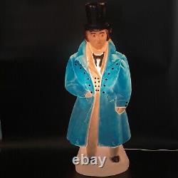 VTG Empire 38 Christmas Dickens Victorian Caroler Gentleman/Man Blow Mold