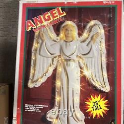 VTG Empire Angel with Lights Hanging Blow Mold 33 Christmas Nativity Clean