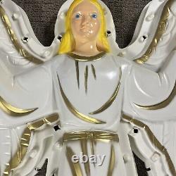 VTG Empire Angel with Lights Hanging Blow Mold 33 Christmas Nativity Clean