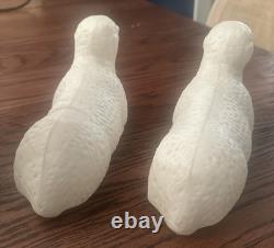 VTG Empire Blow Mold Nativity 10 Piece 17-22 Christmas Light +Angel Blow Mold