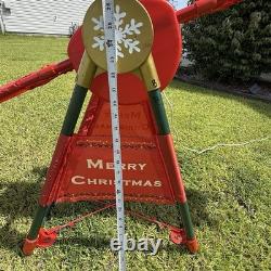 VTG Gemmy 2008 Christmas Teeter Totter Santa & Reindeer With Box RARE Works! Read VTG Gemmy 2008 Christmas Teeter Totter Santa & Reindeer With Box RARE Works! Read