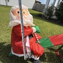 VTG Gemmy 2008 Christmas Teeter Totter Santa & Reindeer With Box RARE Works! Read VTG Gemmy 2008 Christmas Teeter Totter Santa & Reindeer With Box RARE Works! Read