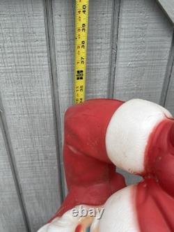 VTG General Foam Plastics Blow Mold Santa in Sleigh withReindeer @READ@ NO SHIP