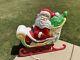 Vtg Grand Venture Santa Claus Presents Sleigh Christmas Blow Mold Local Pickup