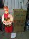 Vtg Poloron Xmas Blow Mold Choir Caroler Blonde Boy 49tall Org Box Life-size #2