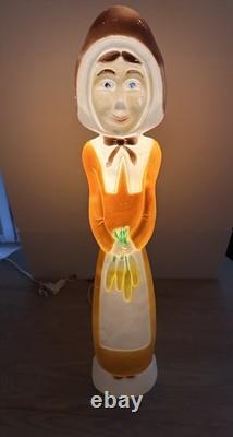 VTG Pilgrim Woman 32 Blow Mold Don Featherstone Thanksgiving Fall Union Prd VTG Pilgrim Woman 32 Blow Mold Don Featherstone Thanksgiving Fall Union Prd