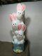 Vtg Rare Htf 32 Drainage Industries Easter Bunny Rabbit Stack Lighted Blow Mold