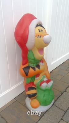VTG Santa's Best Disney 36 Christmas Winnie Pooh TIGGER & Presents Blow Mold VTG Santa's Best Disney 36 Christmas Winnie Pooh TIGGER & Presents Blow Mold