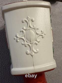 VTG Set Of 2 Blow Mold Dapol NOEL Lampposts Lighted Christmas Outdoor Working