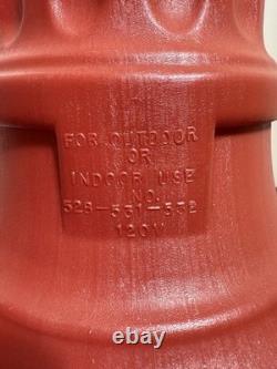 VTG Set Of 2 Blow Mold Dapol NOEL Lampposts Lighted Christmas Outdoor Working