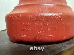 VTG Set Of 2 Blow Mold Dapol NOEL Lampposts Lighted Christmas Outdoor Working