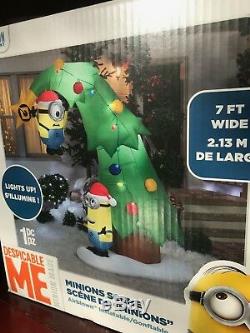 Very Rare Sale $145 7 Foot 2016 Gemmy Minions Christmas Tree Inflatable