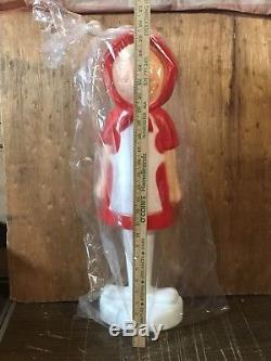 Very Rare Union Plastics Christmas Doll Blow Mold New In Package