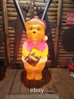 Very Rare Vintage Winnie The Pooh 43 Blow Mold Holiday Christmas Yard Decor