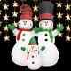 Vidaxl Christmas Inflatable Snowmen Family Led Ip44 94.5 Ct0