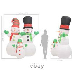 VidaXL Christmas Inflatable Snowmen Family LED IP44 94.5 CT0