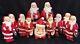 Vintage 11 Piece Lot Blowmold Christmas Plastic Lawn Ornaments Santa Clause