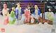 Vintage 11 Pieces Empire Blow Mold Lighted Nativity Set With Box
