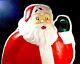 Vintage 1950's 60's Blow Mold 4 Ft X 2 Ft Lighted Santa Beco La Goodman Nice