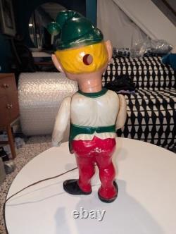 Vintage 1950s/1960s Union Products Elf Christmas Blow Mold 22 Tall