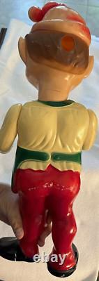 Vintage 1950s/1960s Union Products Elf Christmas Blow Mold 22 Tall Vintage 1950s/1960s Union Products Elf Christmas Blow Mold 22 Tall
