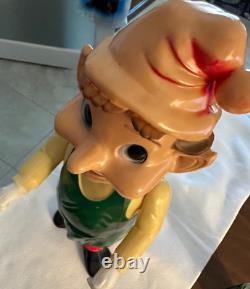 Vintage 1950s/1960s Union Products Elf Christmas Blow Mold 22 Tall Vintage 1950s/1960s Union Products Elf Christmas Blow Mold 22 Tall