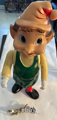 Vintage 1950s/1960s Union Products Elf Christmas Blow Mold 22 Tall Vintage 1950s/1960s Union Products Elf Christmas Blow Mold 22 Tall