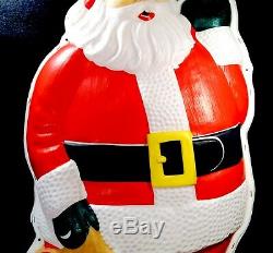 Vintage 1959 Noma Lighted Santa Claus Blow Mold 4 Ft x 2 Ft NICE LOOK & READ