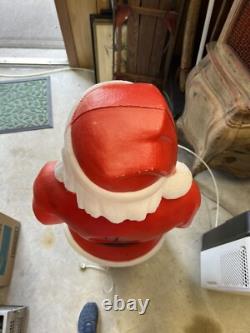 Vintage 1960's Blow Mold Lighted Santa 46