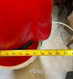 Vintage 1960's Blow Mold Lighted Santa 46