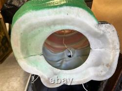 Vintage 1960's Blow Mold Lighted Santa 46