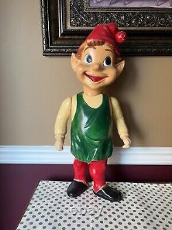 Vintage 1960s Union Products Elf Christmas Blow Mold 22 Tall RARE MAKE OFFERS