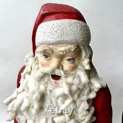Vintage 1968 Empire 46 Lighted Santa Claus Christmas Toy Sack Blow Mold Great