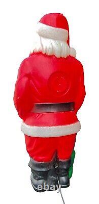 Vintage 1968 Empire Blow-Mold 46-inch Giant Santa, Christmas Light-up Lawn Santa