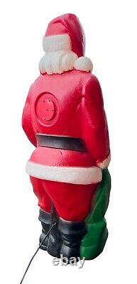 Vintage 1968 Empire Blow-Mold 46-inch Giant Santa, Christmas Light-up Lawn Santa