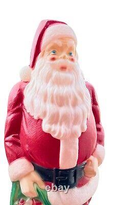 Vintage 1968 Empire Blow-Mold 46-inch Giant Santa, Christmas Light-up Lawn Santa