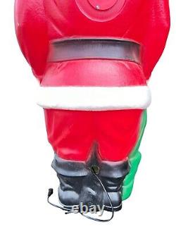 Vintage 1968 Empire Blow-Mold 46-inch Giant Santa, Christmas Light-up Lawn Santa