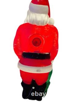 Vintage 1968 Empire Santa Claus Blow Mold 46 Green Toy Sack Christmas Lighted Vintage 1968 Empire Santa Claus Blow Mold 46 Green Toy Sack Christmas Lighted