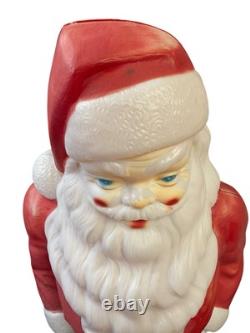 Vintage 1968 Empire Santa Claus Blow Mold 46 Green Toy Sack Christmas Lighted Vintage 1968 Empire Santa Claus Blow Mold 46 Green Toy Sack Christmas Lighted